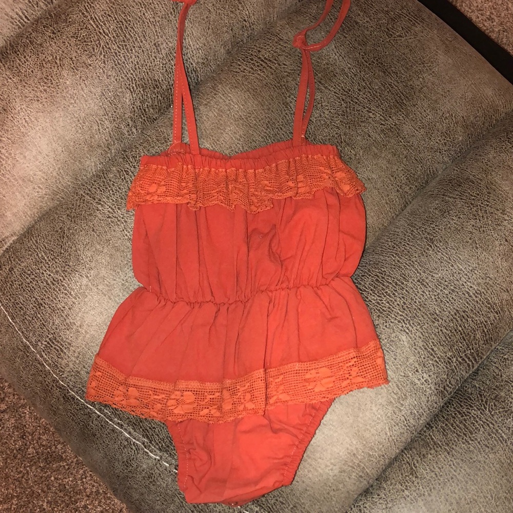 Baby girl romper- never worn